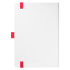 Ежедневник Arctic недатированный, белый/красный