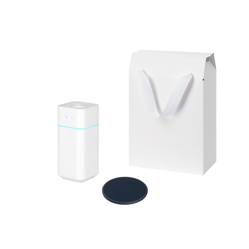 Подарочный набор Клауд НЕО, Аурис (Cloud NEO, Auris), синий (увлажнитель воздуха, зарядное устройство)