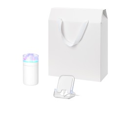 Подарочный набор Кристалл, Глосс НЕО (Crystal, Gloss NEO), белый (увлажнитель воздуха, зарядное устройство)