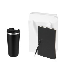Подарочный набор Палермо (Palermo), черный (термокружка, ежедневник, ручка)