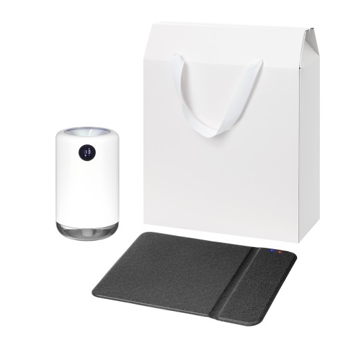 Подарочный набор Блисс, Онор (Bliss, Ноnor), черный (увлажнитель воздуха, зарядное устройство)