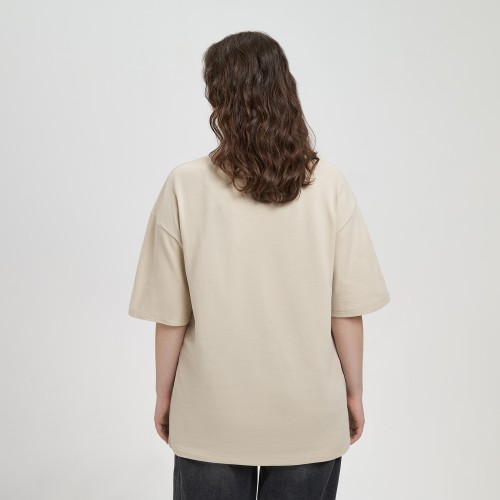 Футболка унисекс премиум Аура (Aura), 100% хлопок 200гр. бежевый