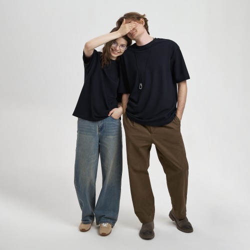 Футболка унисекс премиум Аура (Aura), 100% хлопок 200гр. черный