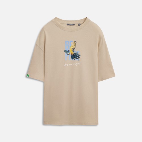 Футболка унисекс премиум Аура (Aura), 100% хлопок 200гр. бежевый