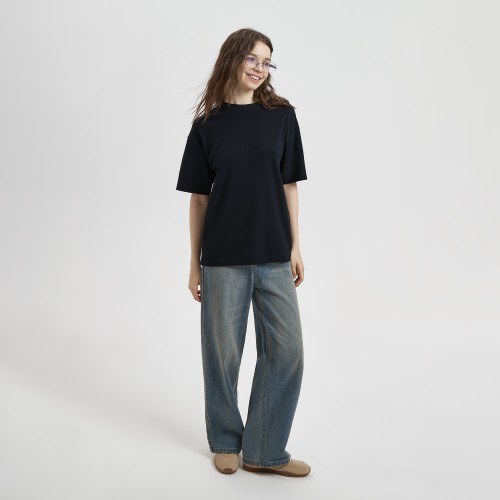 Футболка унисекс премиум Аура (Aura), 100% хлопок 200гр. черный