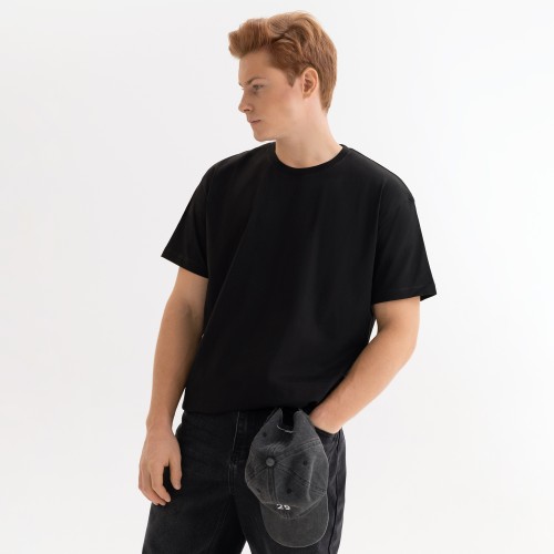 Футболка унисекс KRIS, 100% хлопок, 150 гр., черная