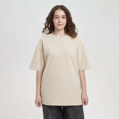 Футболка унисекс премиум Аура (Aura), 100% хлопок 200гр. бежевый