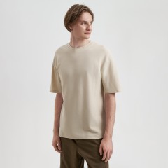 Футболка унисекс премиум Аура (Aura), 100% хлопок 200гр. бежевый