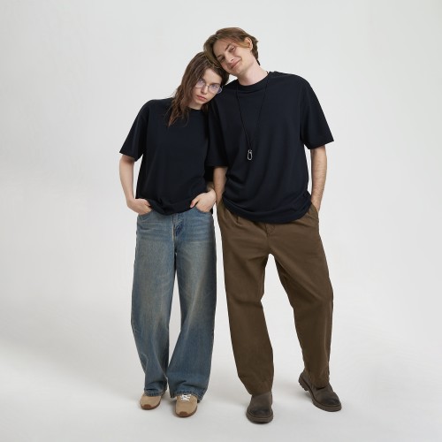 Футболка унисекс премиум Аура (Aura), 100% хлопок 200гр. черный