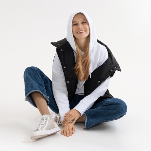 Худи с капюшоном, унисекс  ALEX белый, размер XXL