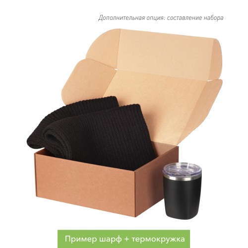 Шарф Forges вязаный, черный