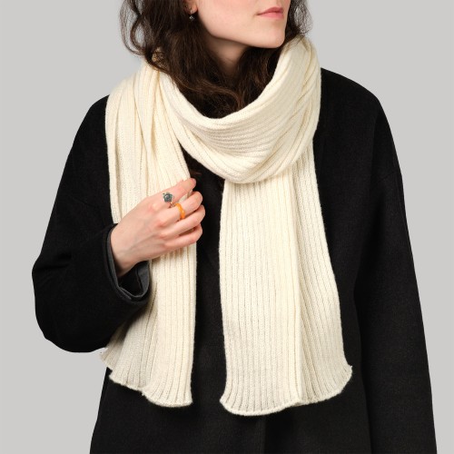 Шарф Форгес (Forges) вязаный, бежевый