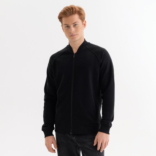 Толстовка на молнии, унисекс TORRES черная, размер L