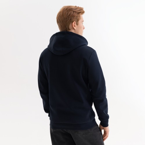 Толстовка на молнии с капюшоном MATEO, темно-синяя, размер XXXL