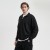 Толстовка на молнии унисекс Флоу (Flow), черная Толстовка на молнии унисекс Флоу (Flow), черная