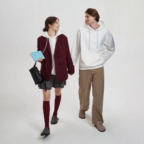 Худи релакс унисекс Адвенче (Adventure), белый