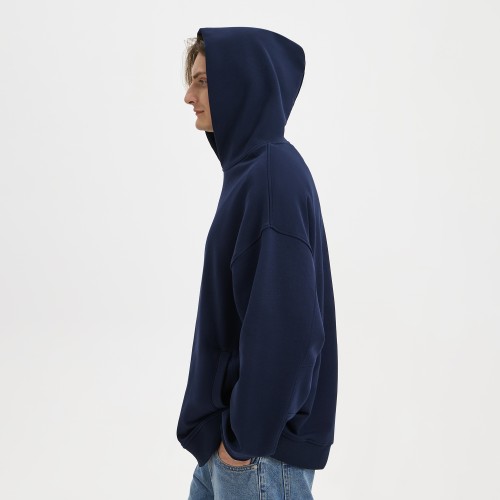 Худи оверсайз унисекс Фьюжн (Fusion), темно-синий