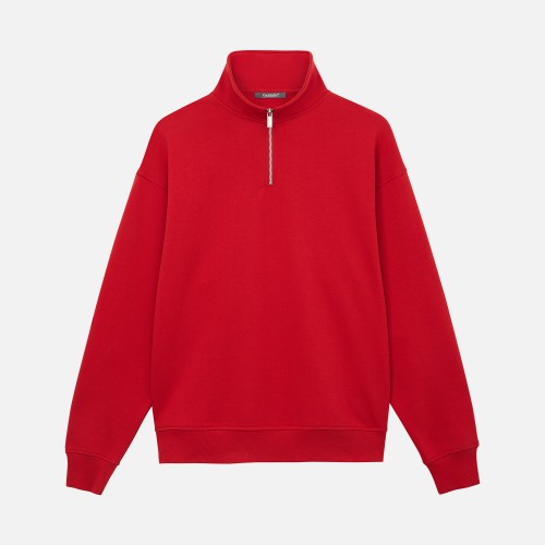 Толстовка на молнии унисекс Флоу (Flow), красная