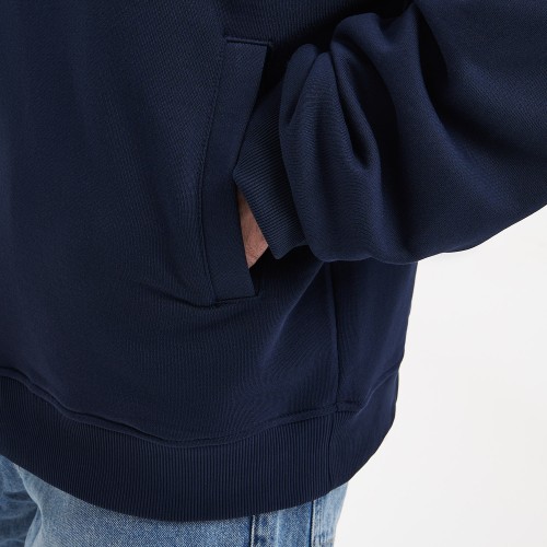 Худи оверсайз унисекс Фьюжн (Fusion), темно-синий