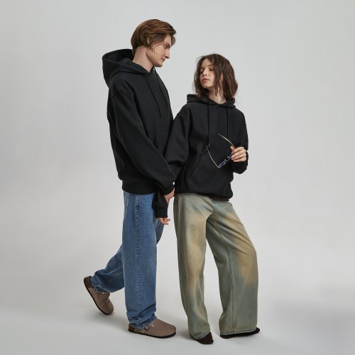 Худи релакс унисекс Адвенче (Adventure), черный