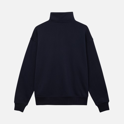 Толстовка на молнии унисекс Флоу (Flow), темно-синяя