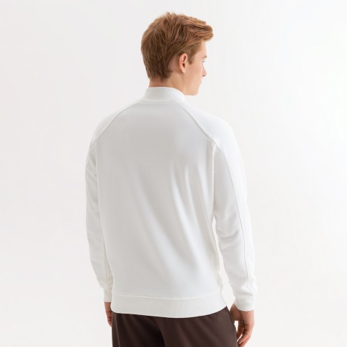 Толстовка на молнии, унисекс  TORRES белая, размер XXL