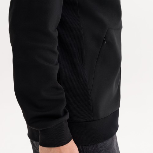 Толстовка на молнии с капюшоном MATEO черная, размер XXL