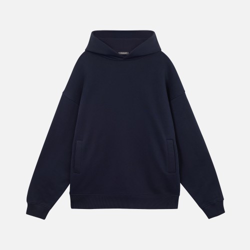 Худи оверсайз унисекс Фьюжн (Fusion), темно-синий