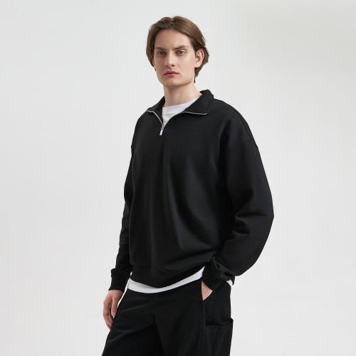 Толстовка на молнии унисекс Флоу (Flow), черная