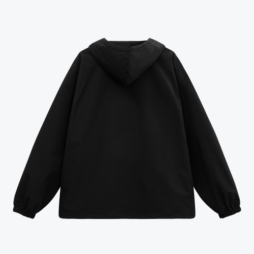 Ветровка (анорак) оверсайз унисекс Риссман (Rissman), черная