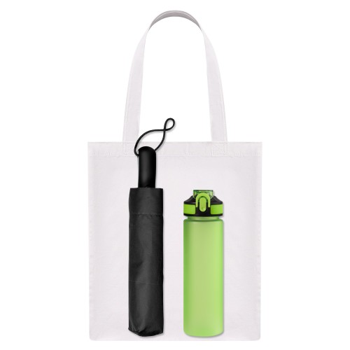 Подарочный набор Леванте (Levante), салатовый (зонт, спортбутылка, шоппер)