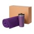 Подарочный набор Палермо, Селла (Palermo, Cella), фиолетовый (плед, термокружка)