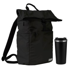 Подарочный набор Палермо (Palermo), Бостон (Boston), черный (рюкзак, термокружка)