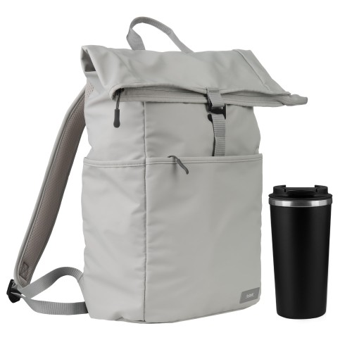 Подарочный набор Палермо (Palermo), Бостон (Boston), серый/черный (рюкзак, термокружка)