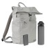Подарочный набор Бостон (Boston), серый (бутылка, ЗУ, рюкзак)
