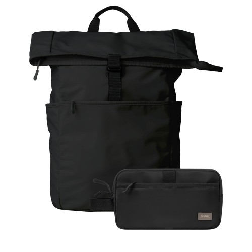 Подарочный набор Бостон (Boston) рюкзак + дорожная косметичка, черный