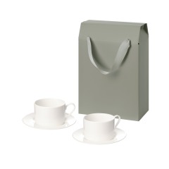 Подарочный набор Мокко (Mokko) в коробке-пакете (две чайных пары)