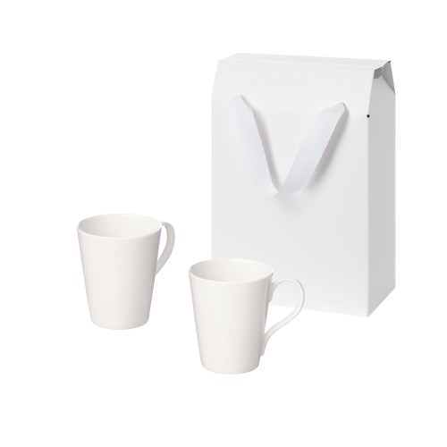 Подарочный набор Веста (Vesta) в коробке-пакете (две фарфоровых кружки)