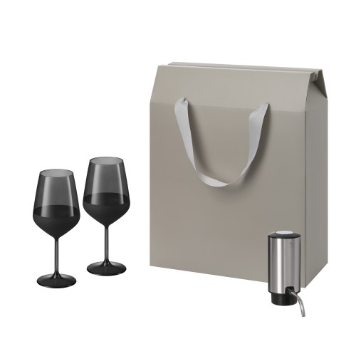 Подарочный набор Блэк Эдишн (Black Edition), Данте (Dante) (2 бокала + аэратор для вина)