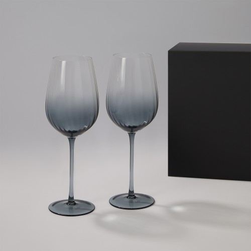 Подарочный набор 2 бокала для вина Мансера (Mancera) в черной коробке