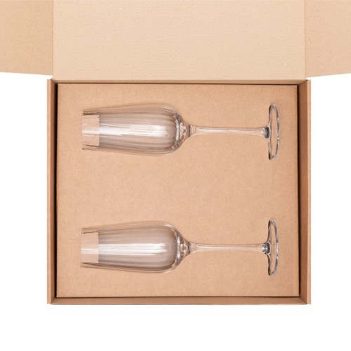 Подарочный набор 2 бокала для шампанского Бланш (Blanche)