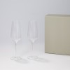 Подарочный набор 2 бокала для шампанского Бланш (Blanche) в серой коробке