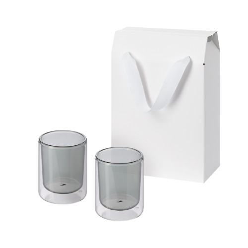 Подарочный набор 2 cтеклянных стакана Марло (Marlo) в коробке-пакете