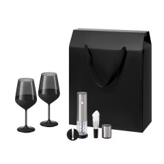 Подарочный набор Блэк Эдишн (Black Edition), Винтаро (Vintaro) (2 бокала + набор для вина)