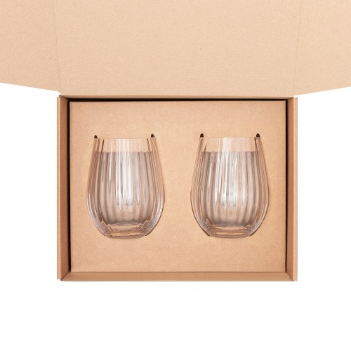 Подарочный набор 2 стакана для воды Бланш (Blanche)