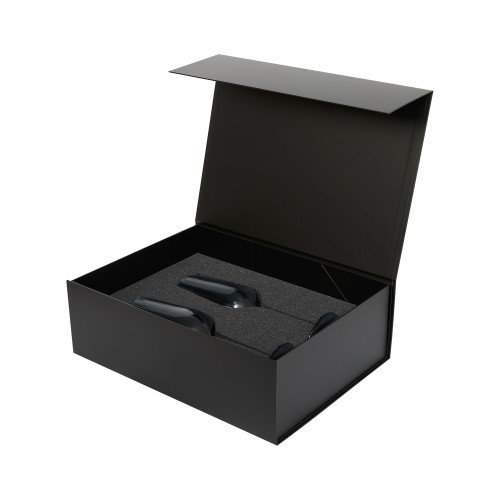 Подарочный набор 2 бокала для шампанского Тоскана (Toscana) в черной коробке