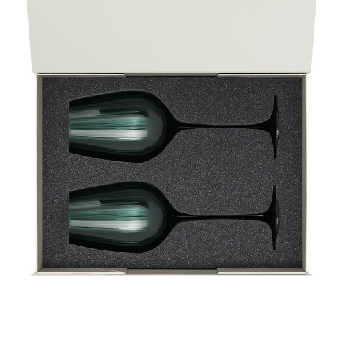 Подарочный набор 2 бокала для вина Капри (Capri) в серой коробке