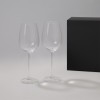 Подарочный набор 2 бокала для вина Бланш (Blanche) в черной коробке