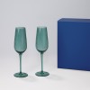 Подарочный набор 2 бокала для шампанского Капри (Capri) в синей коробке Подарочный набор 2 бокала для шампанского Капри (Capri) в синей коробке