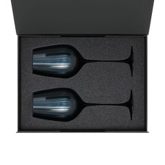 Подарочный набор 2 бокала для вина Тоскана (Toscana) в черной коробке